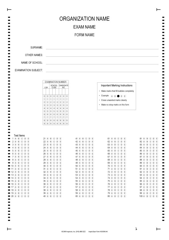 InspiroScan Form Creator - A tool for creating survey forms for InspiroScan