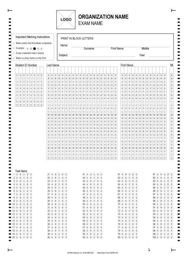 InspiroScan Form Creator - A tool for creating survey forms for InspiroScan